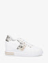 Sneakers en simili à contrefort en suédine - Beige - 5