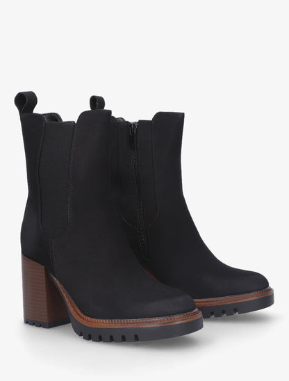Bottines montantes en suédine - Noir - 4