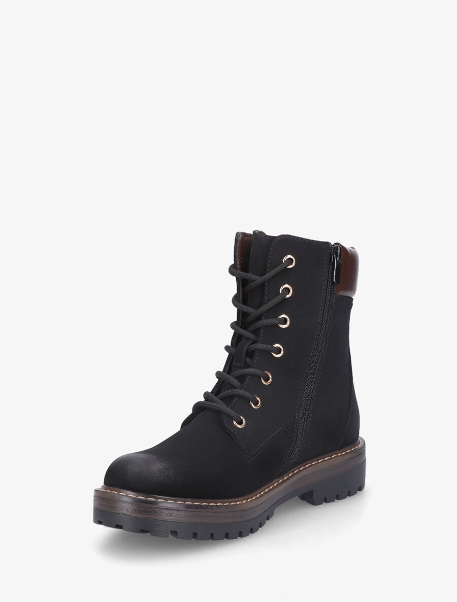 Bottines montantes et zippées - Noir - 3