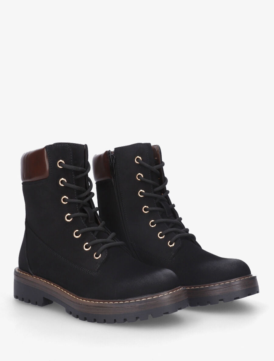 Bottines montantes et zippées - Noir - 4