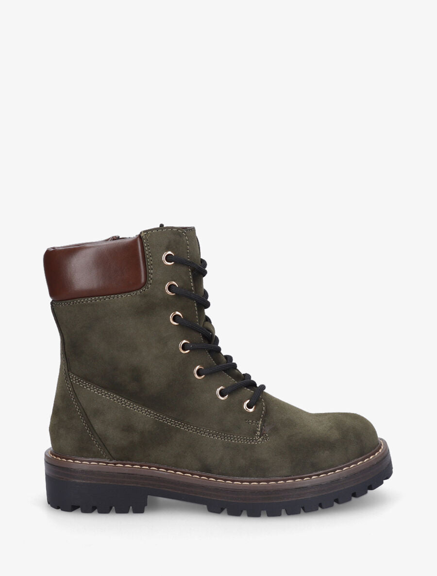Bottines montantes et zippées - Kaki - 5