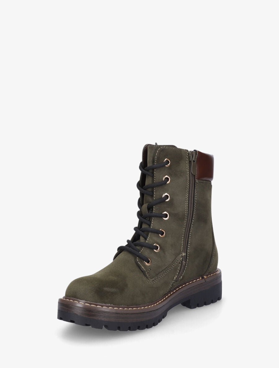 Bottines montantes et zippées - Kaki - 3
