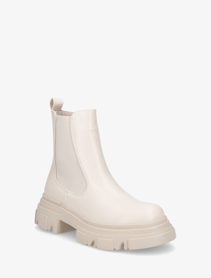 Bottines classiques élastiquées - Crème - 2