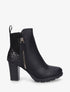 Bottines en simili et sequins - Noir - 1