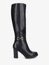 Bottes en simili à talon - Noir - 1