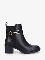 Bottines élastiquées sanglées - Noir - 5