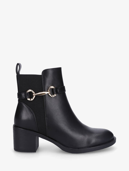 Bottines élastiquées sanglées - Noir - 5
