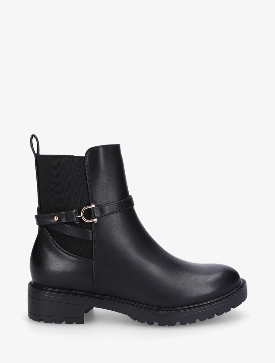 Bottines plates montantes - Noir - 1