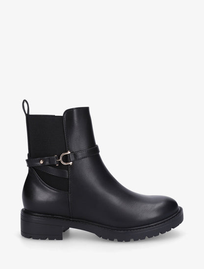 Bottines plates montantes - Noir - 1