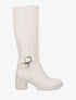 Bottes en simili à boucles décoratives - Beige - 1