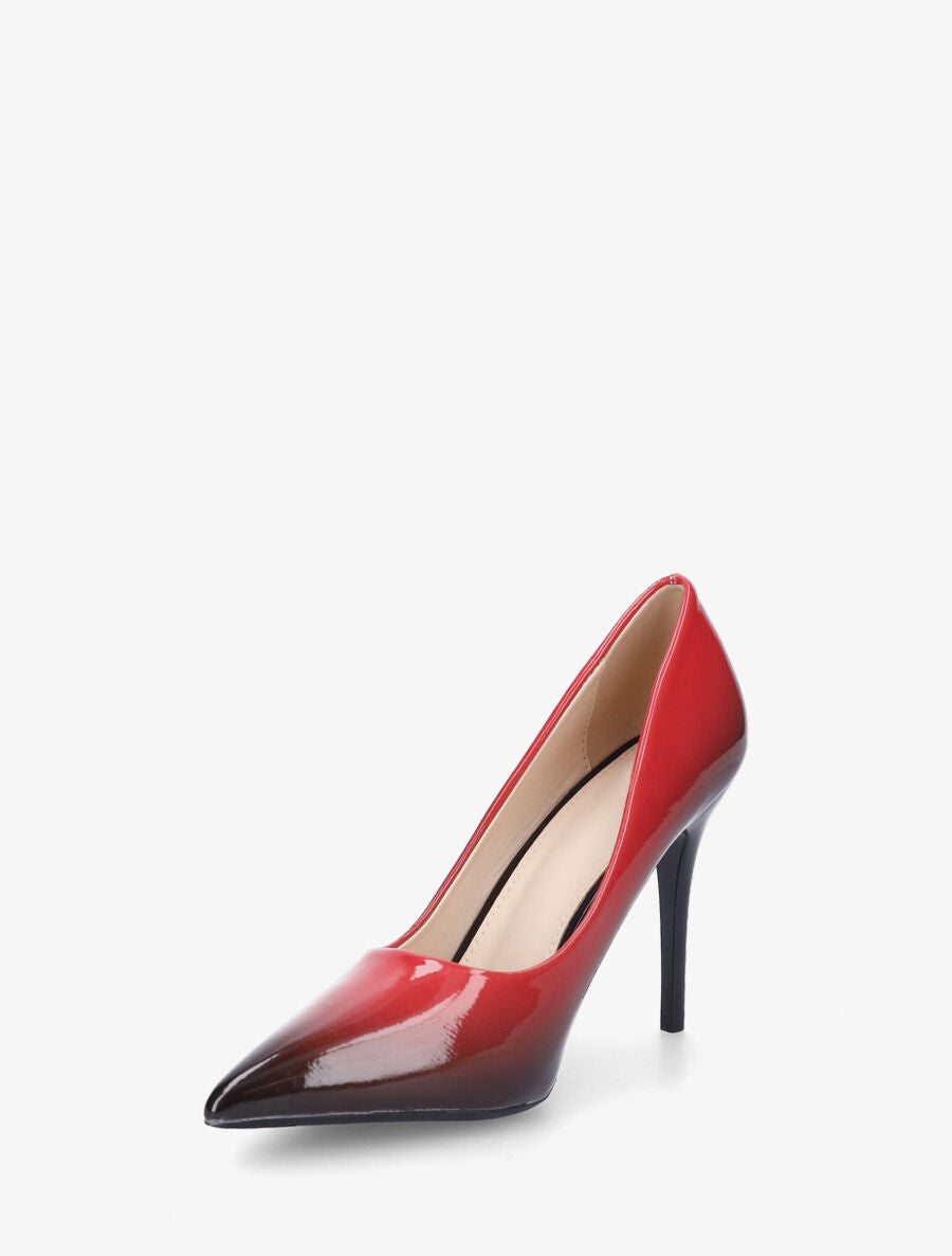 Escarpins à dégradé et talon aiguille - Rouge - 3