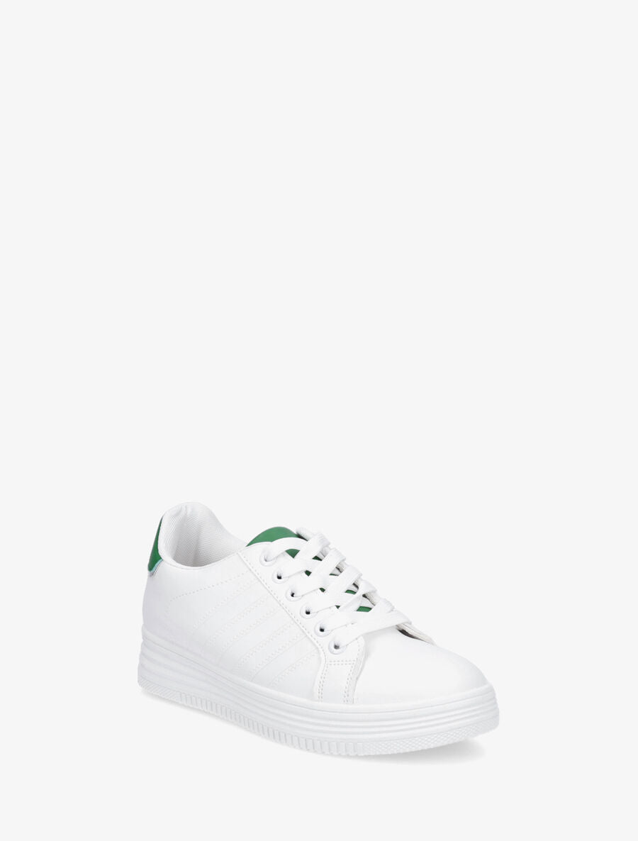 Sneakers à semelle texturée - Vert - 2