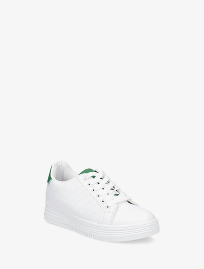 Sneakers à semelle texturée - Vert - 2