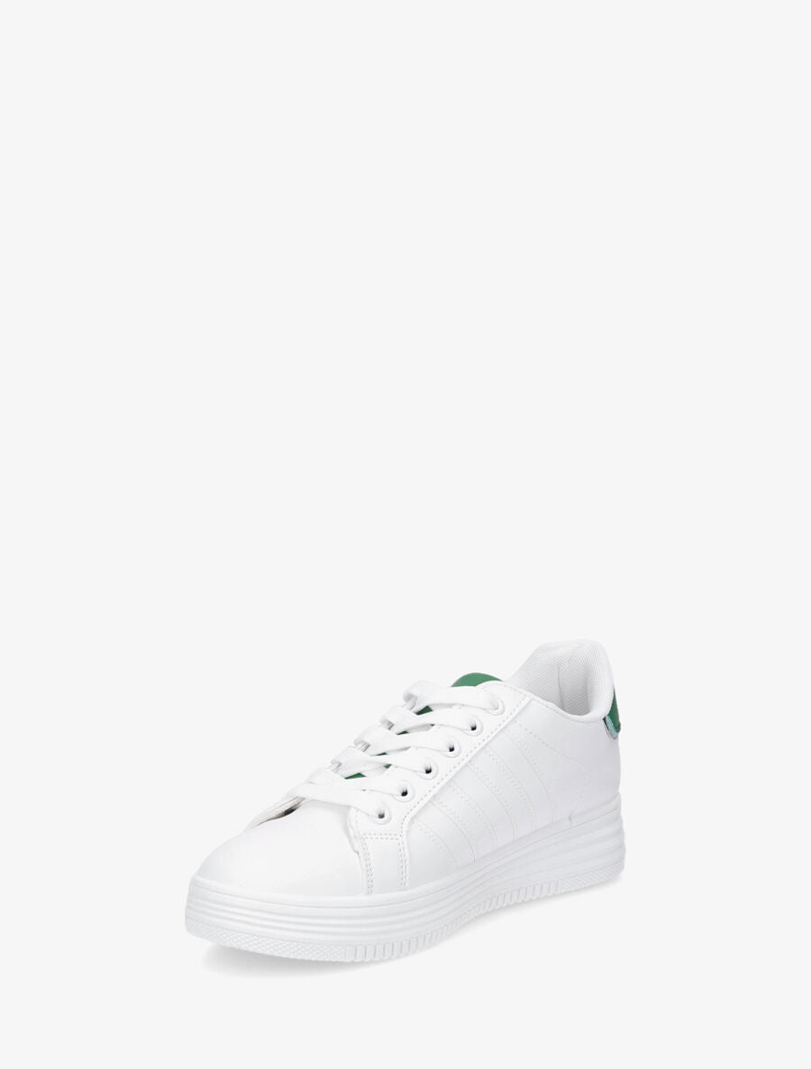 Sneakers à semelle texturée - Vert - 3