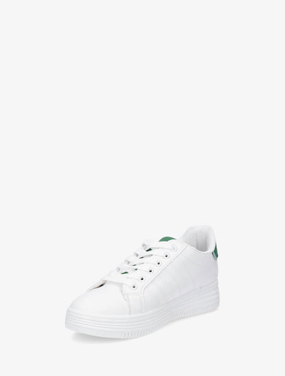 Sneakers à semelle texturée - Vert - 3