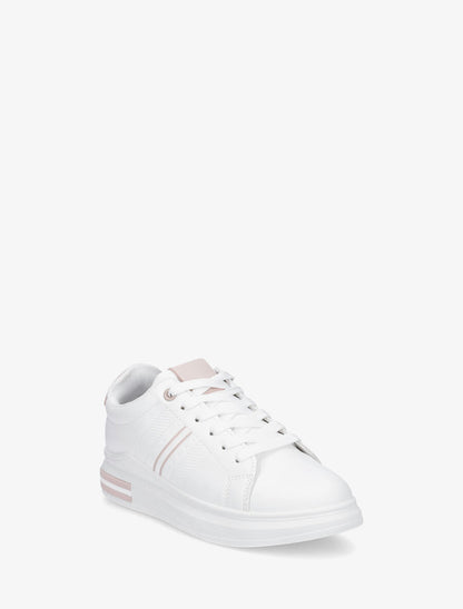 Sneakers à contrefort constratant - Rose - 2