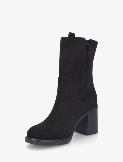 Bottines montantes hautes en suédine - Noir - 3