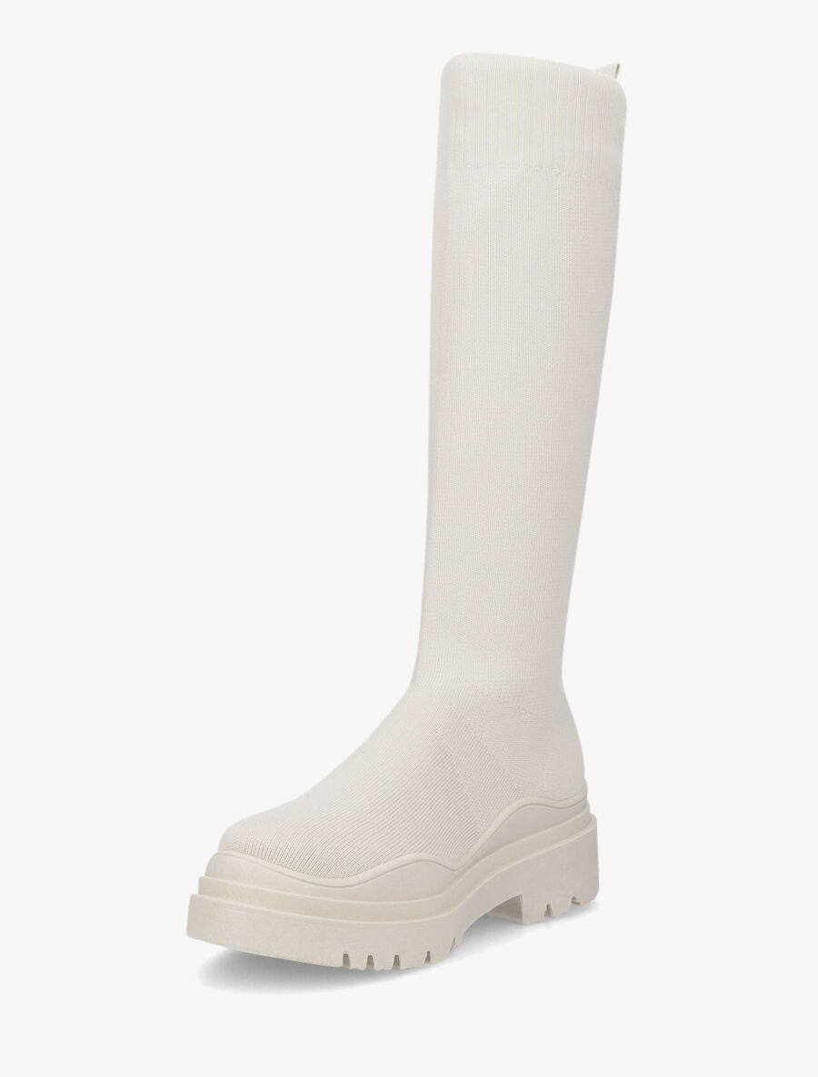 Bottes chaussettes plates - Beige - 3