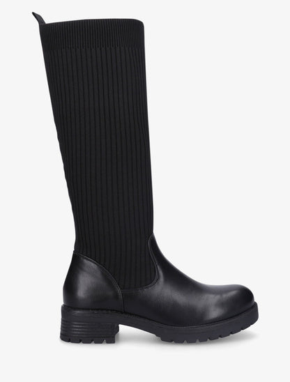 Bottes style chaussettes - Noir - 5