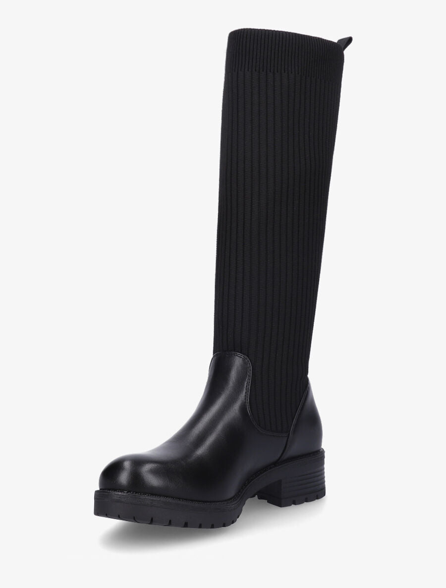 Bottes style chaussettes - Noir - 3