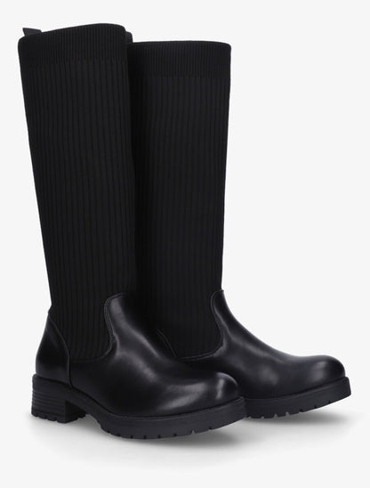 Bottes style chaussettes - Noir - 4