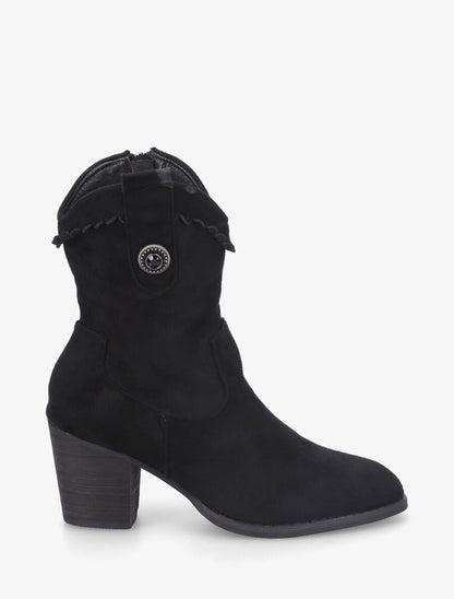 Bottines fantaisies à talon - Noir - 5