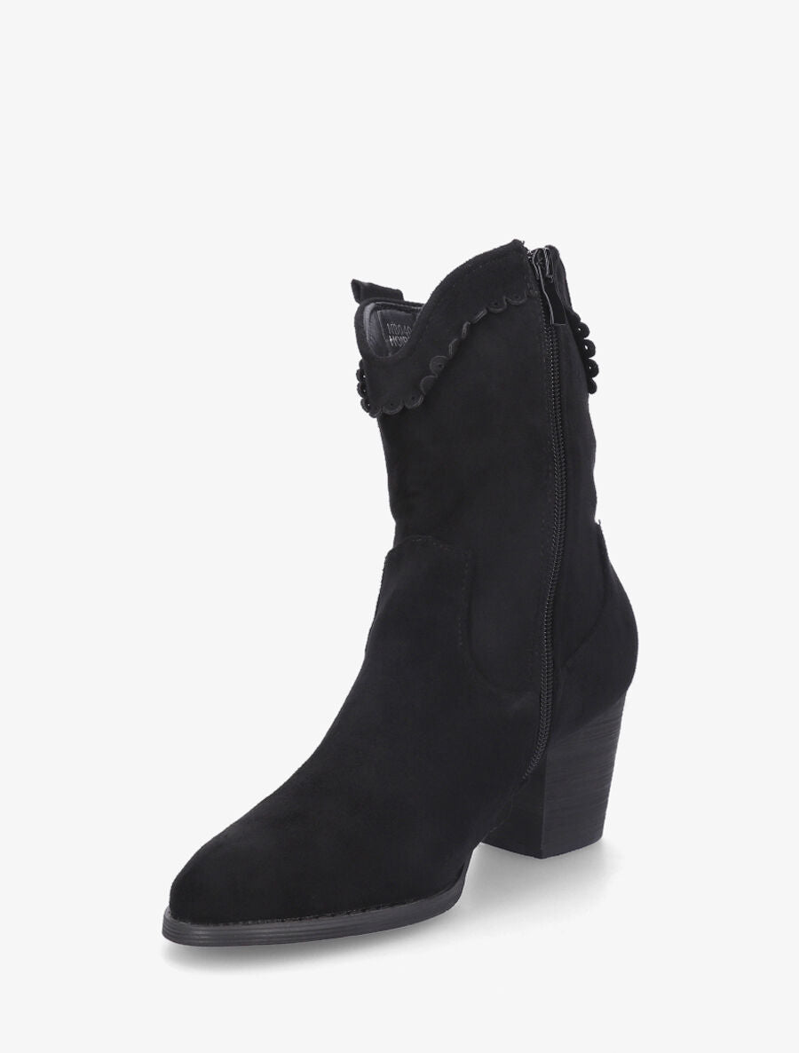 Bottines fantaisies à talon - Noir - 3