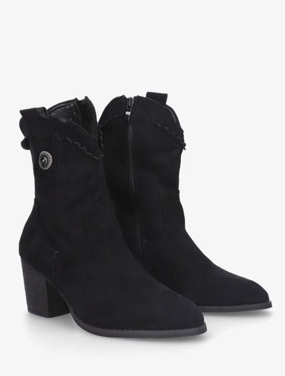 Bottines fantaisies à talon - Noir - 4