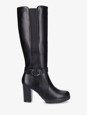 Bottes à talon et boucle élastiquées - Noir - 5