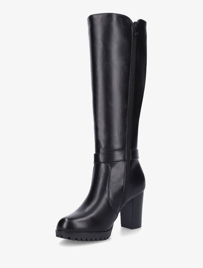 Bottes à talon et boucle élastiquées - Noir - 3