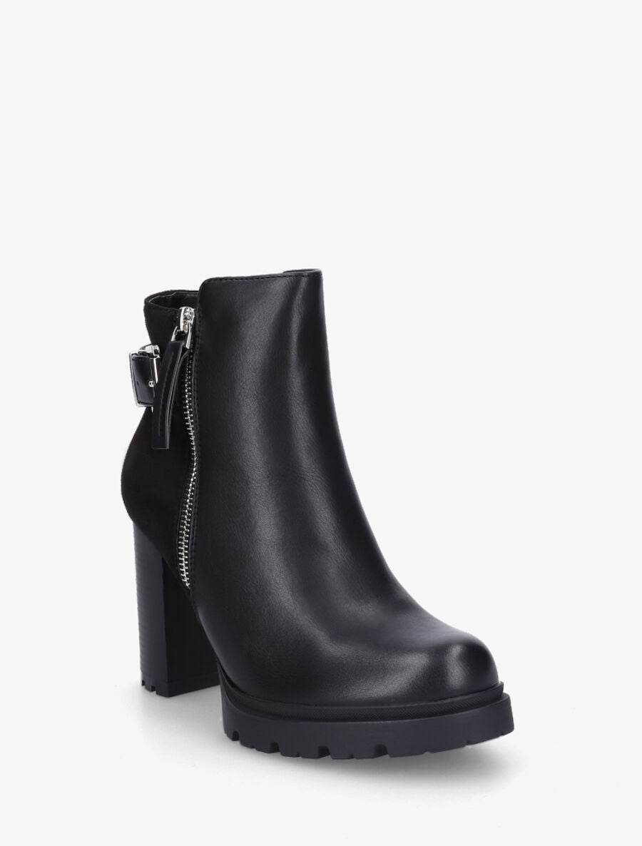 Bottines à talon haut et plateforme - Noir - 2