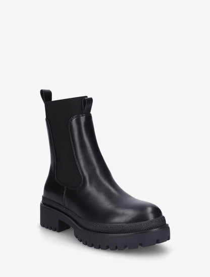 Bottines élastiquées unies - Noir - 2