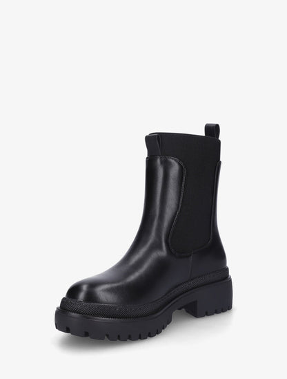 Bottines élastiquées unies - Noir - 3