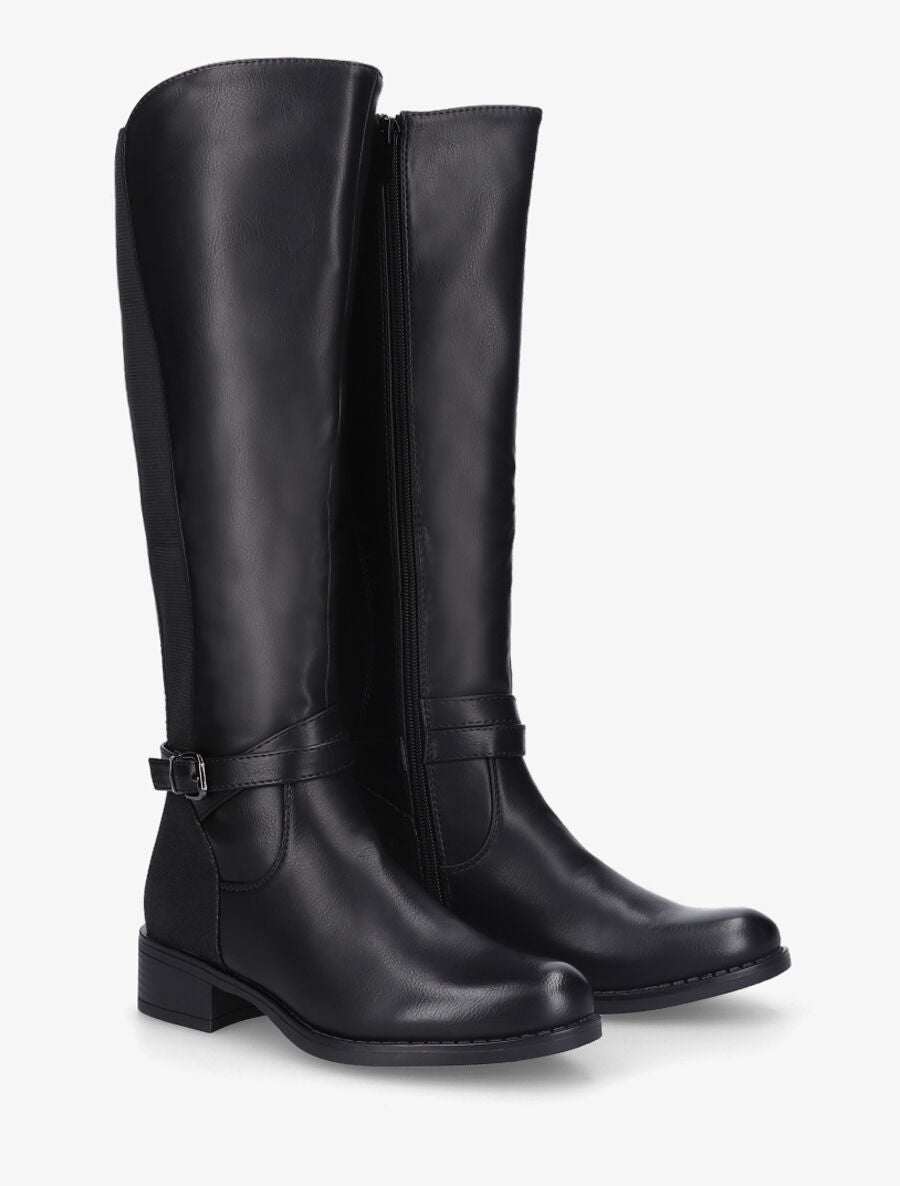 Bottes plates à paillettes - Noir - 4