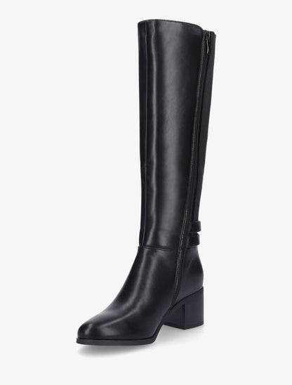 Bottes unies à double sangle - Noir - 3