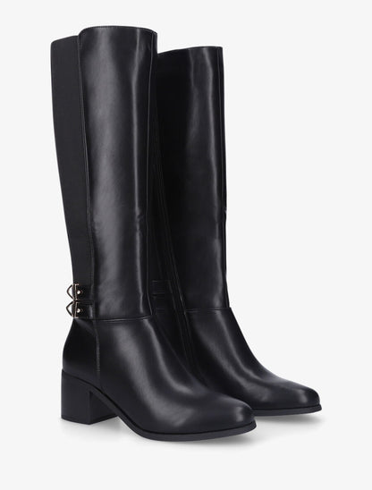 Bottes unies à double sangle - Noir - 4