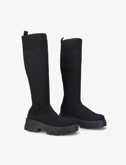 Bottes chaussettes à semelle crantée - Noir - 4