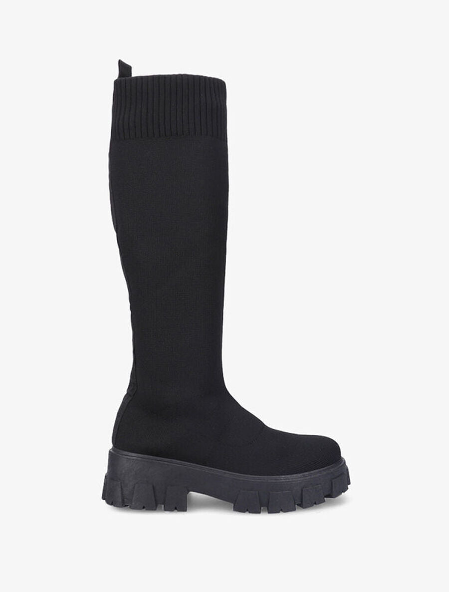 Bottes chaussettes à semelle crantée - Noir - 1