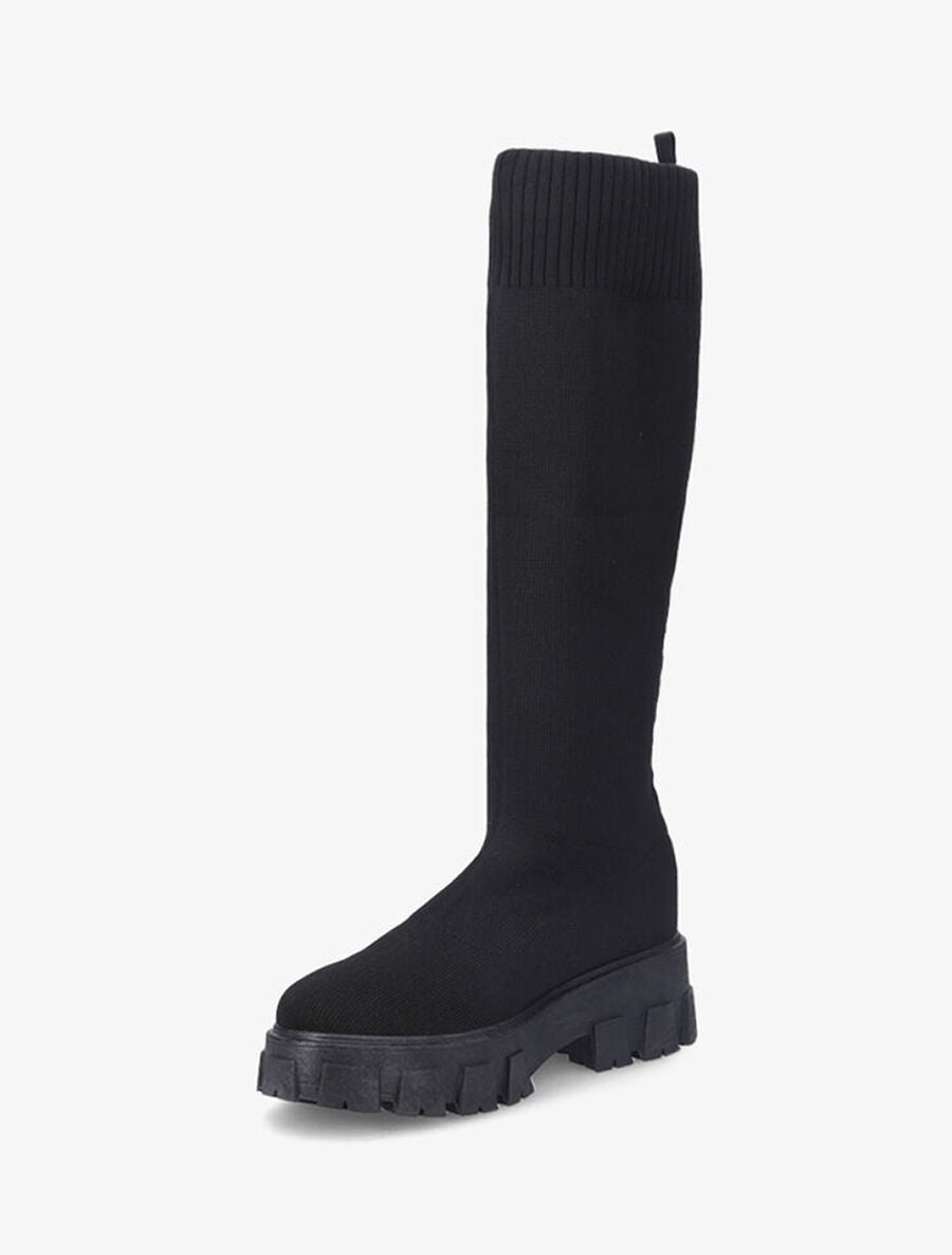Bottes chaussettes à semelle crantée - Noir - 3