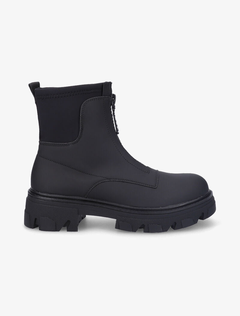 Bottines en néoprène à zip - Noir - 2