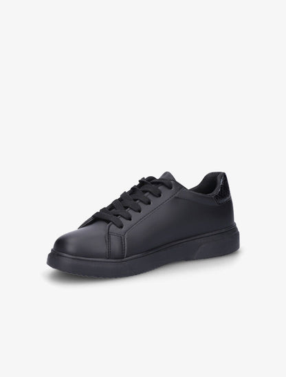 Sneakers à détails imprimés multi matière - Noir - 4