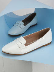 Slippers vernis - Blanc - 1