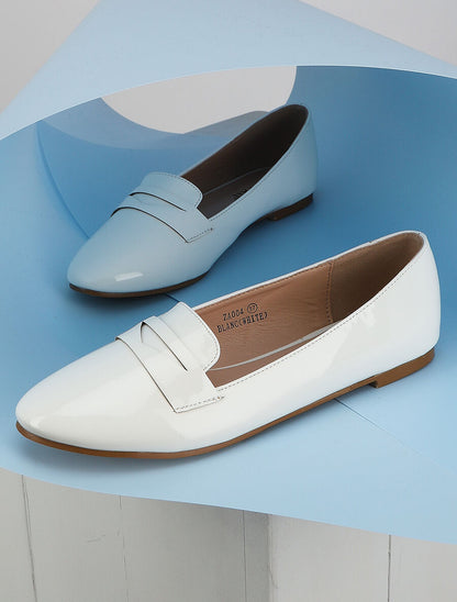 Slippers vernis - Blanc - 1