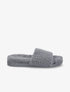Claquettes effet laine bouclée - Gris - 5