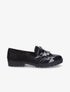 Mocassins bi-matière à franges - Noir - 5