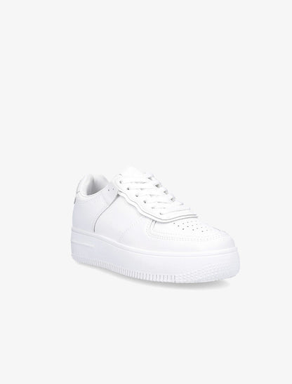 Sneakers à empiècements contrastants - Blanc - 2