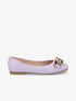 Ballerines à maillons et bouts carrés - Lilas - 5