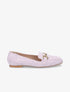 Slippers en suédine à boucles métalliques - Violet - 5