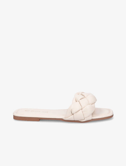 Mules brides tressées - Écru - 5