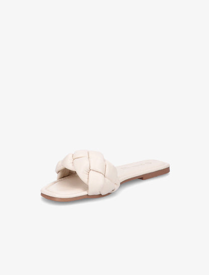 Mules brides tressées - Écru - 3